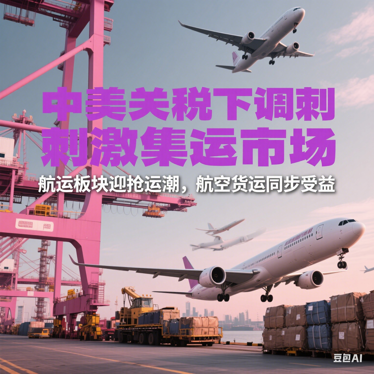 中美关税下调刺激集运市场，航运板块迎抢运潮，航空货运同步受益