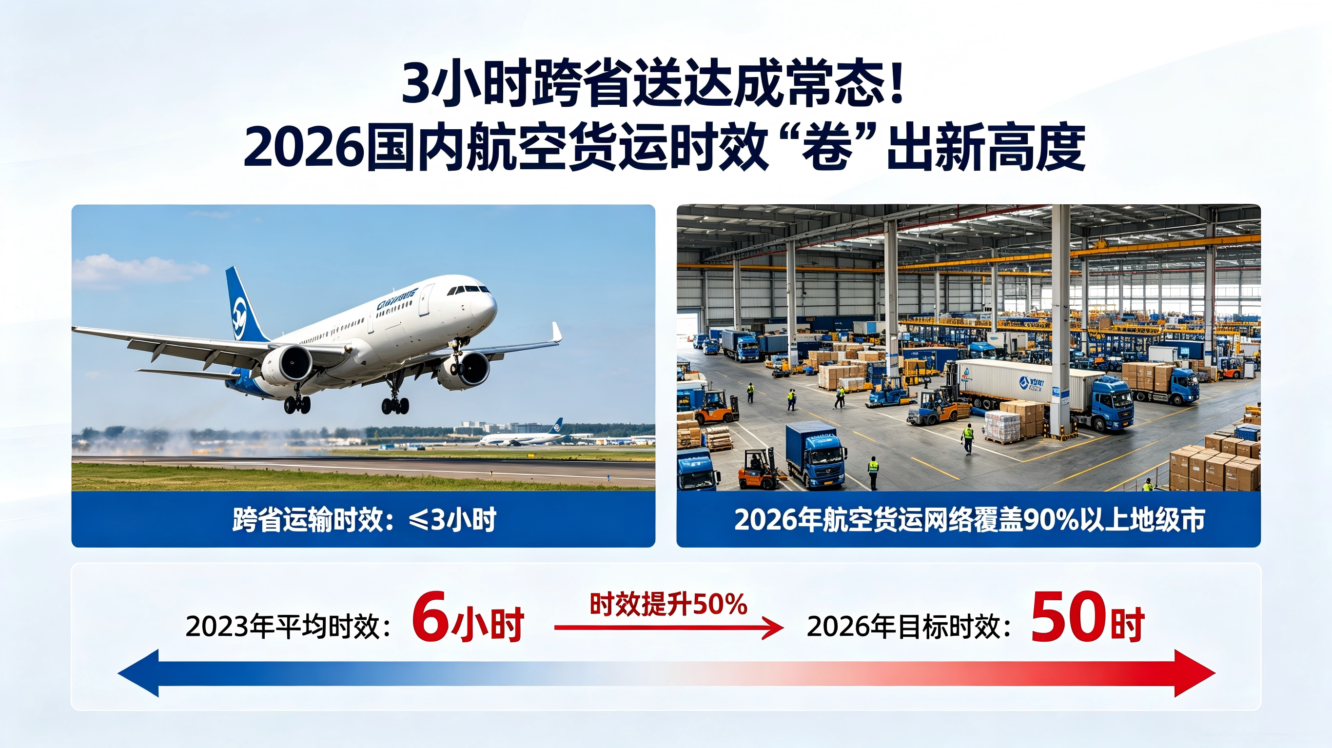 3小时跨省送达成常态！2026国内航空货运时效“卷”出新高度