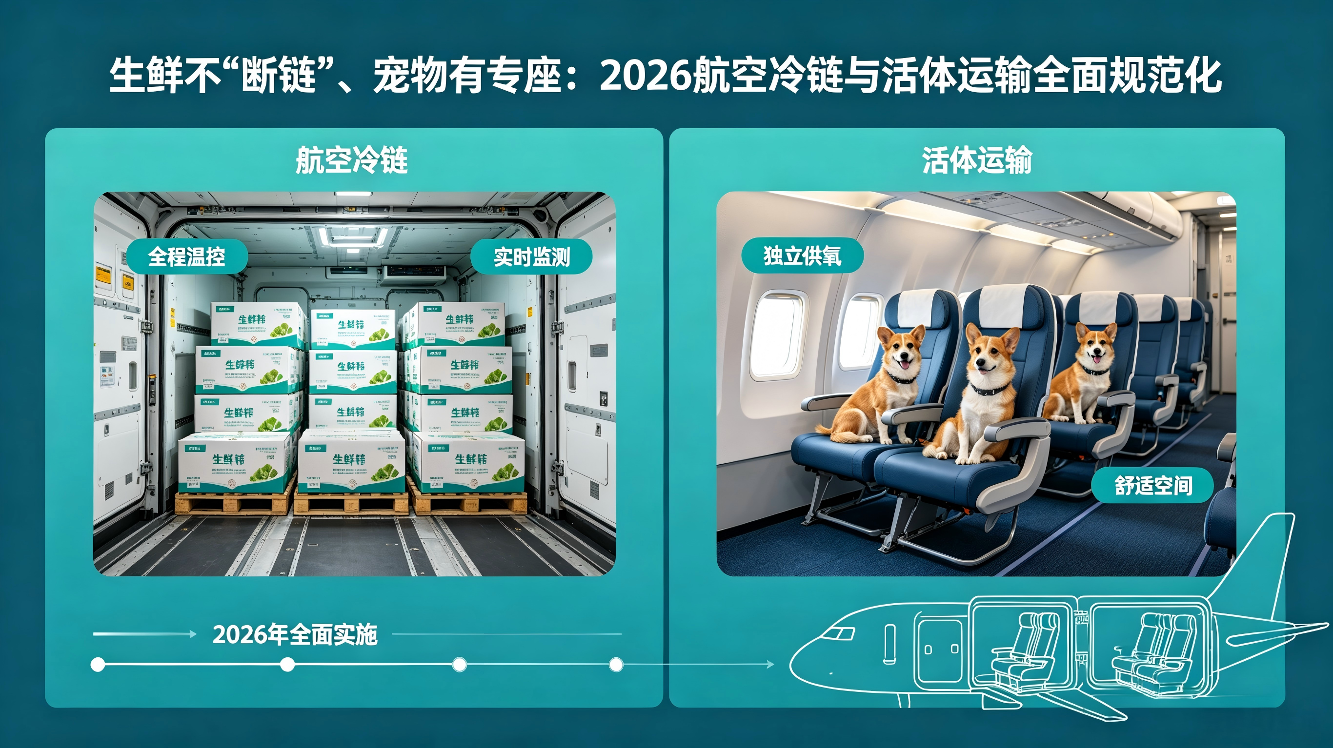 生鲜不“断链”、宠物有专座:2026航空冷链与活体运输全面规范化